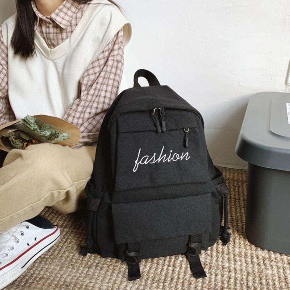 Women s Korean Version Canvas Schoolbag Men s Casual Solid Color Backpack Travel School Shoulder Bag
Women s Korean Version Canvas Schoolbag Men s Casual Solid Color Backpack Travel School Shoulder Bag