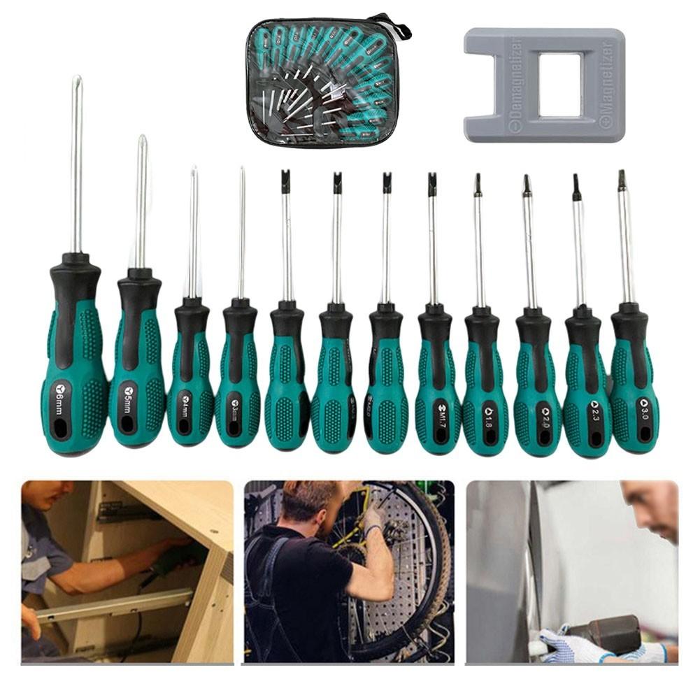 Magnetic Head Screwdriver Set for Power Strips 12pcs Professional Tools
Magnetic Head Screwdriver Set for Power Strips 12pcs Professional Tools
