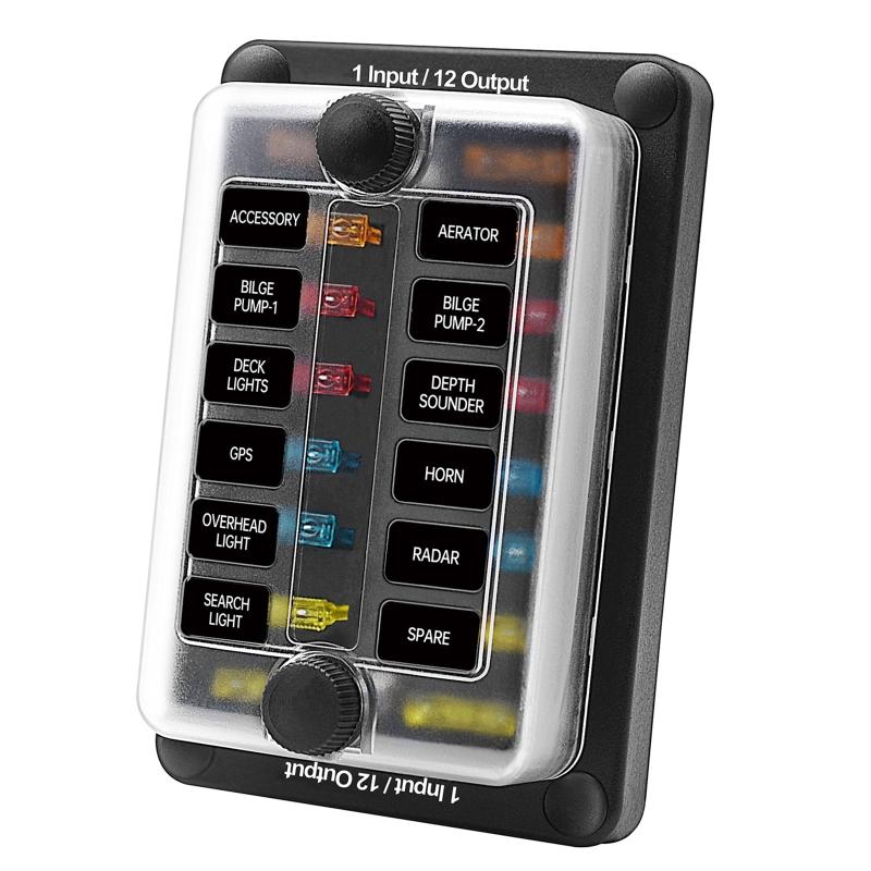 Power Distribution Blade Fuse Box Holder 12 Way Modified Terminal Block with LED Warning Lamp for Car Boat Marine Trike 1
Power Distribution Blade Fuse Box Holder 12 Way Modified Terminal Block with LED Warning Lamp for Car Boat Marine Trike 1
