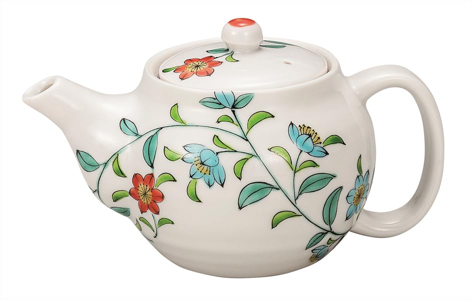 Kutani Ware Iwataya Teapot with Flower Arabesque Design (with strainer) K9-623
Kutani Ware Iwataya Teapot with Flower Arabesque Design (with strainer) K9-623