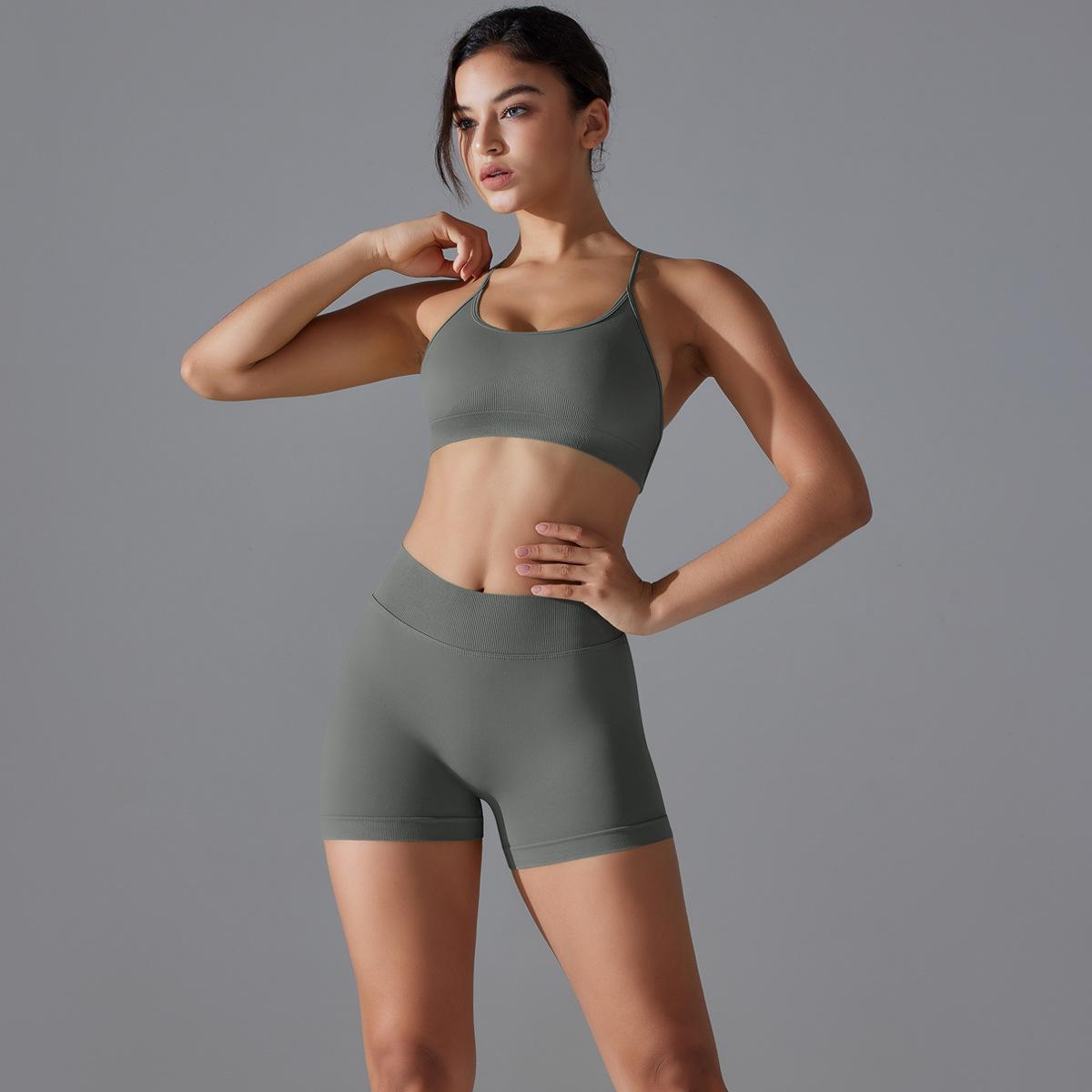 Knitted Peach Hip Lifting Sexy Suspender, Beautiful Back Yoga Shorts, Yoga Fitness Bra Set L чорний
Knitted Peach Hip Lifting Sexy Suspender, Beautiful Back Yoga Shorts, Yoga Fitness Bra Set L чорний