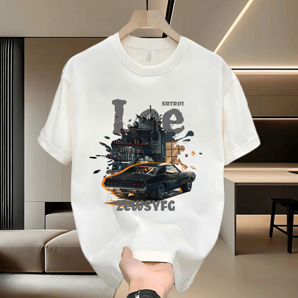 2026 Summer Trendy Casual Roundneck Mens Tshirt with Cool Car Print Gothic HipHop Mens Clothing Short Sleeve S
2026 Summer Trendy Casual Roundneck Mens Tshirt with Cool Car Print Gothic HipHop Mens Clothing Short Sleeve S