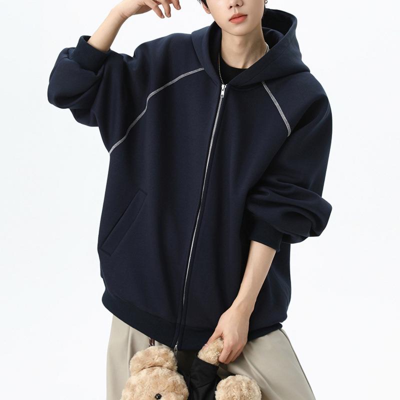 Trendy Men s Autumn Hooded Cardigan Sweatshirt - Versatile Loose Patchwork Hoodie for Couples M чорний
Trendy Men s Autumn Hooded Cardigan Sweatshirt - Versatile Loose Patchwork Hoodie for Couples M чорний