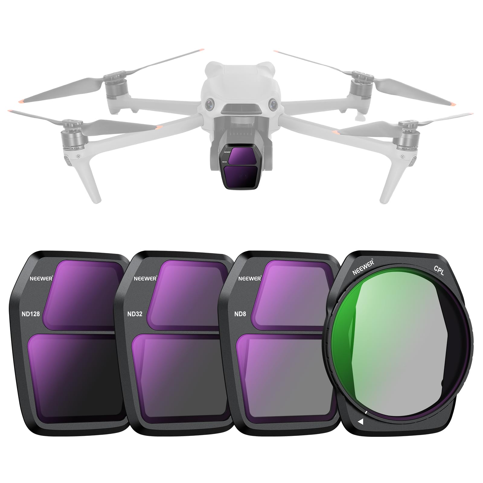 NEEWER ND Filter Set Compatible with Air 3S 4 Pieces HD Glass Neutral Density Filter Polarizing Filter Lens Filter Drone Filter Aerial
NEEWER ND Filter Set Compatible with Air 3S 4 Pieces HD Glass Neutral Density Filter Polarizing Filter Lens Filter Drone Filter Aerial