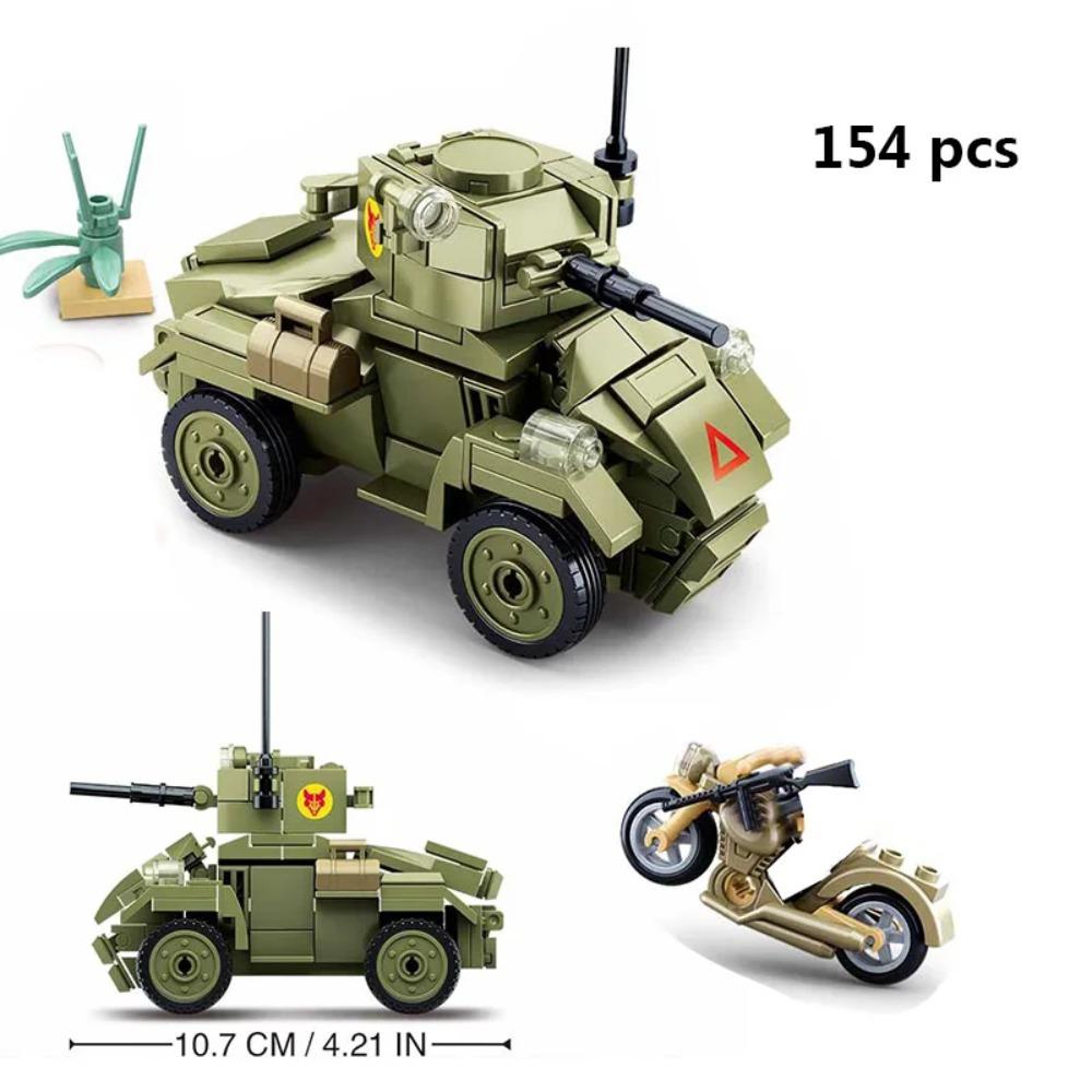 Military Vehicles Tank Sets SWAT Army City Police T34 Model Building Blocks DIY Brick Kids Toys Classic World War II WW2
Military Vehicles Tank Sets SWAT Army City Police T34 Model Building Blocks DIY Brick Kids Toys Classic World War II WW2