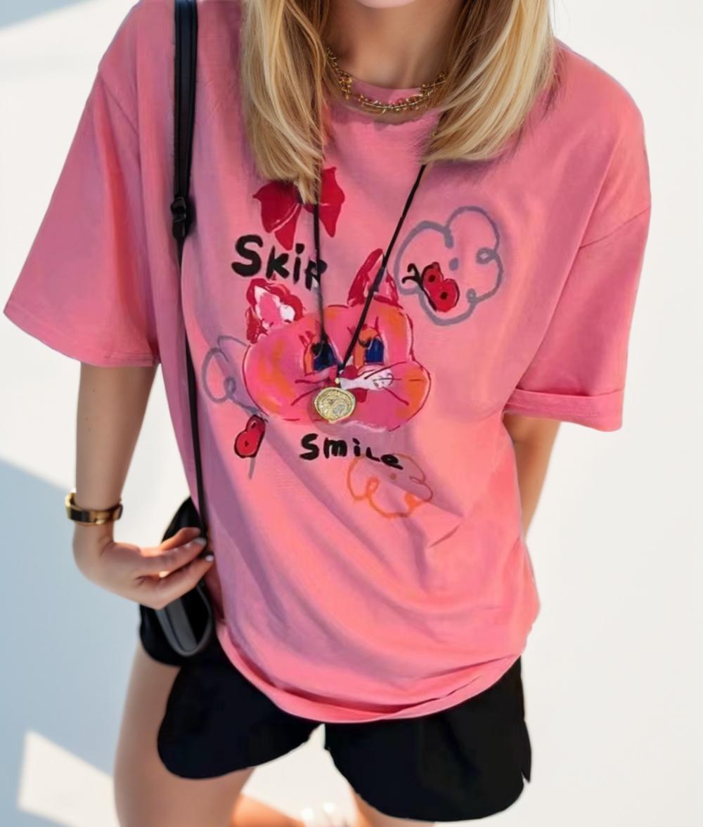 Dimanaf Новинка 2024 года, летняя женская футболка, базовая футболка с короткими рукавами и принтом кота, свободная повседневная футболка с круглым вырезом, большие топы, новинка 734
Dimanaf Новинка 2024 года, летняя женская футболка, базовая футболка с короткими рукавами и принтом кота, свободная повседневная футболка с круглым вырезом, большие топы, новинка 734