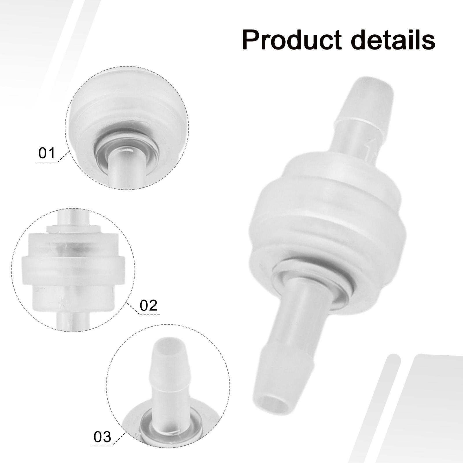 1pcs 3mm To 12mm Plastic White Check Valve Way Non-return Valve Oil Gas Water Air Way Inline Check Valve 3mm
1pcs 3mm To 12mm Plastic White Check Valve Way Non-return Valve Oil Gas Water Air Way Inline Check Valve 3mm