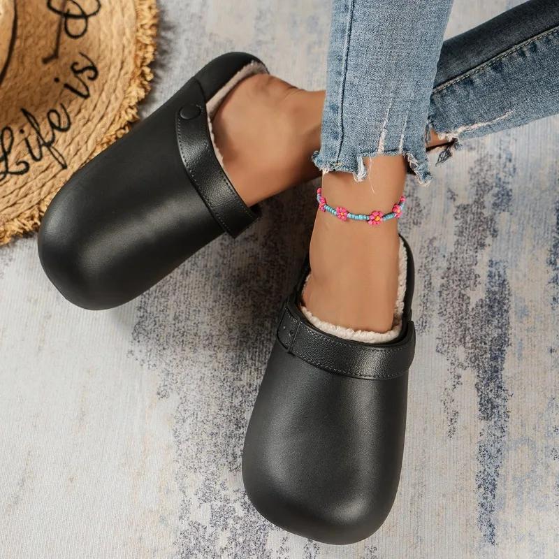 2024 New Fashionable Solid Color Round Toe Women s Slippers Sandals Two-Wear Comfortable At Home Zapatos De Mujer 36-37 чёрный
2024 New Fashionable Solid Color Round Toe Women s Slippers Sandals Two-Wear Comfortable At Home Zapatos De Mujer 36-37 чёрный