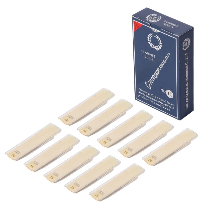 10pcs Clarinet Reeds Tone Strength 1.0/1.5/2.0/2.5/3.0/3.5 Traditional Reeds for Children & Adults Easy to Use
10pcs Clarinet Reeds Tone Strength 1.0/1.5/2.0/2.5/3.0/3.5 Traditional Reeds for Children & Adults Easy to Use