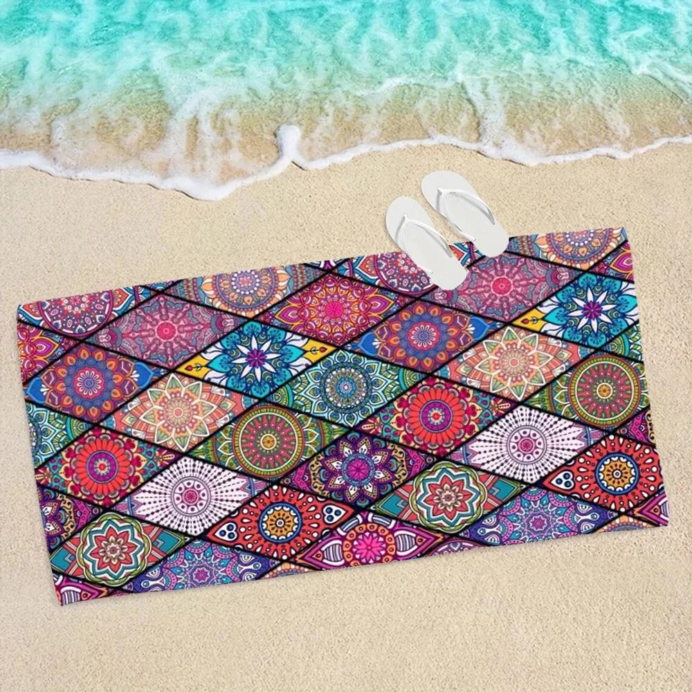 Sandproof Boho Beach Towel, Microfiber Absorbent Quick Drying Lightweight for Swimming Yoga Camping Outdoor Travel W30*H60(CM)
Sandproof Boho Beach Towel, Microfiber Absorbent Quick Drying Lightweight for Swimming Yoga Camping Outdoor Travel W30*H60(CM)