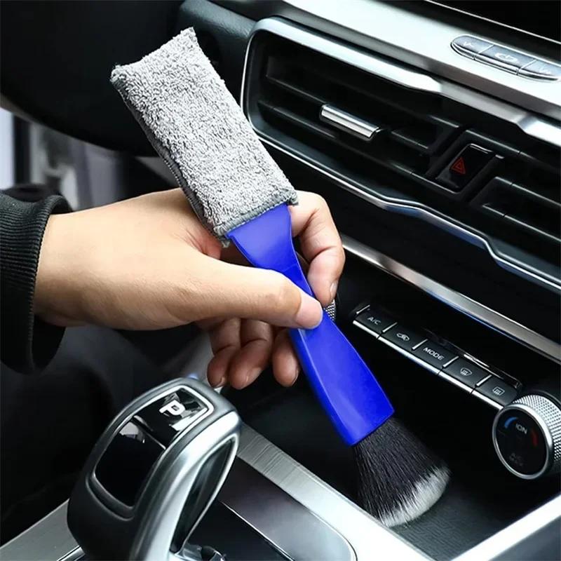 Double Head Brush for Car Cleaning Portable Car Interior Detailing Brush Multifunctional Car Air Vent Outlet Dust Removal Brush
Double Head Brush for Car Cleaning Portable Car Interior Detailing Brush Multifunctional Car Air Vent Outlet Dust Removal Brush