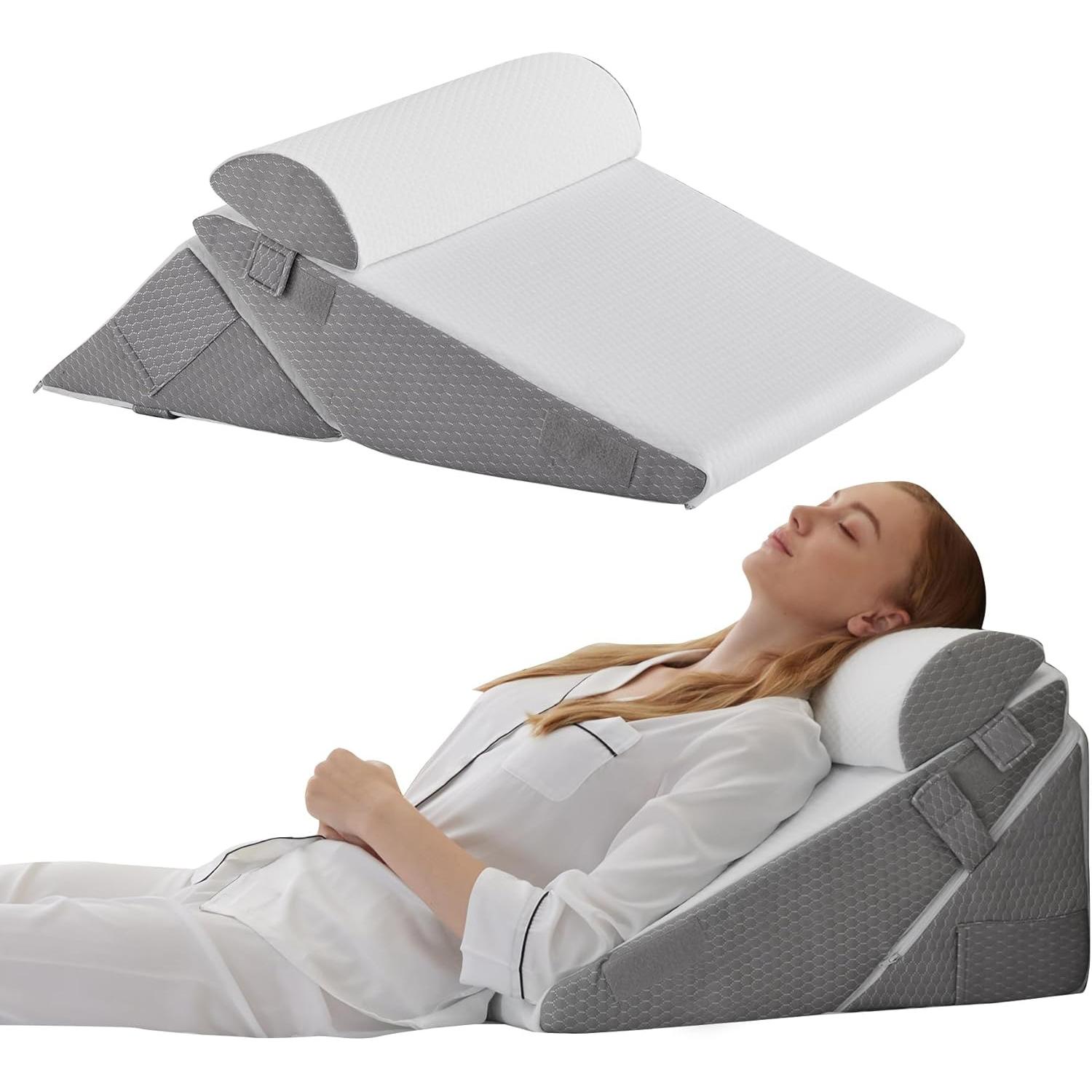 Wedge Pillow Set for After Surgery Adjustable Back Pillow for Bed Sitting up Acid Reflux Bed Wedge Pillow Headboard Orthopedic Pillow for Post Surgery Orthopedic Pillows Set
Wedge Pillow Set for After Surgery Adjustable Back Pillow for Bed Sitting up Acid Reflux Bed Wedge Pillow Headboard Orthopedic Pillow for Post Surgery Orthopedic Pillows Set