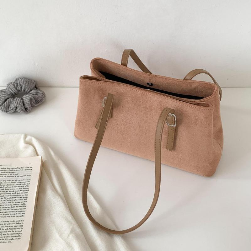 Ретро замшевая сумка многоотделенческая осенне-зимняя новая сумка-тоут большой вместимости женская модная наплечная сумка женская хаки