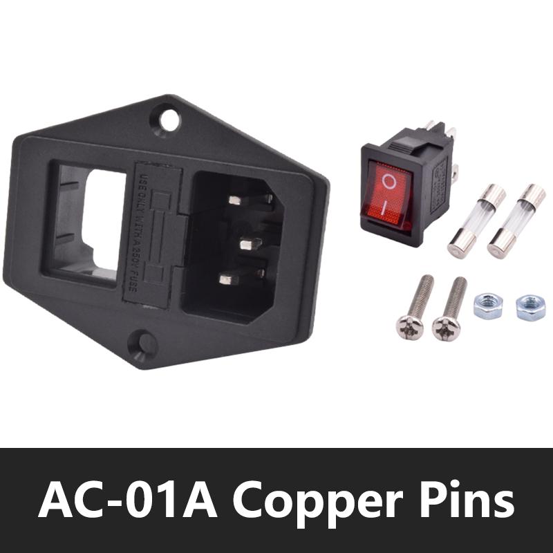 10A250V Plug Fuse Rocker Switch Male Power Socket lEC320 C14 Connector AC-01A Plug and Fuse DlY Parts 5PCS
10A250V Plug Fuse Rocker Switch Male Power Socket lEC320 C14 Connector AC-01A Plug and Fuse DlY Parts 5PCS