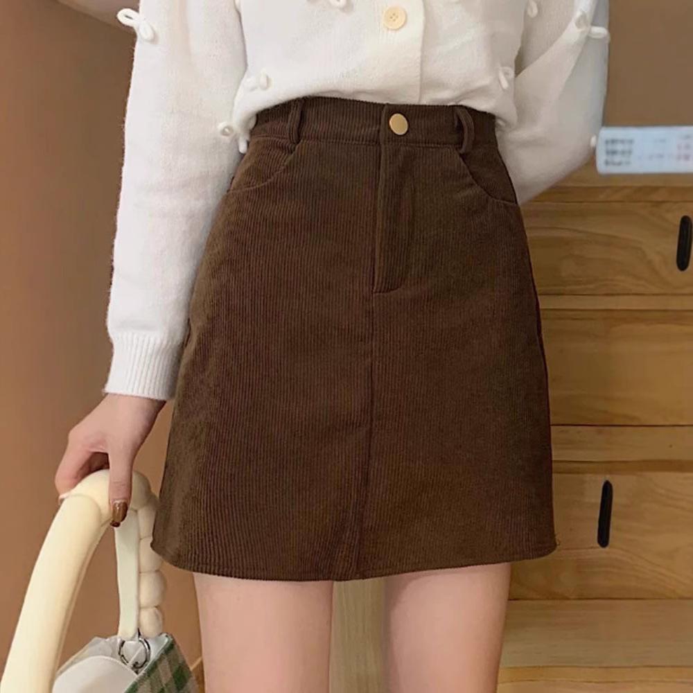 Women s Plus Size High Waist Coffee Corduroy A-Line Skirt - Slimming Anti-Exposure Short Skirt for Fall/Winter 2XL (131-147 jin)
Women s Plus Size High Waist Coffee Corduroy A-Line Skirt - Slimming Anti-Exposure Short Skirt for Fall/Winter 2XL (131-147 jin)
