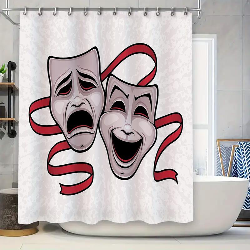Theater Curtain Drama Masks Shower Curtain Vintage Stage Performance Backdrop Bathroom Decor Artistic Design Wall Hanging Home D W60H190(CM)-1 Pcs
Theater Curtain Drama Masks Shower Curtain Vintage Stage Performance Backdrop Bathroom Decor Artistic Design Wall Hanging Home D W60H190(CM)-1 Pcs
