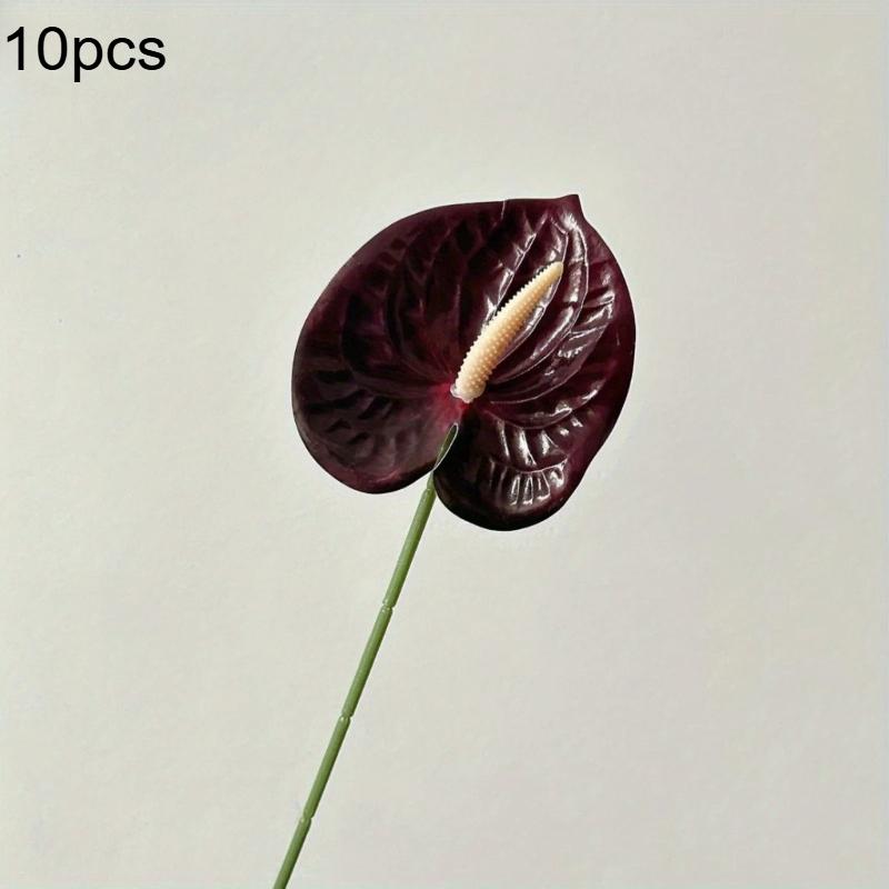 10pcs Real Touch Artificial Anthurium Flowers Lifelike Fake Flower Decor Home Table Centerpieces Party Event Wedding Decorations
10pcs Real Touch Artificial Anthurium Flowers Lifelike Fake Flower Decor Home Table Centerpieces Party Event Wedding Decorations