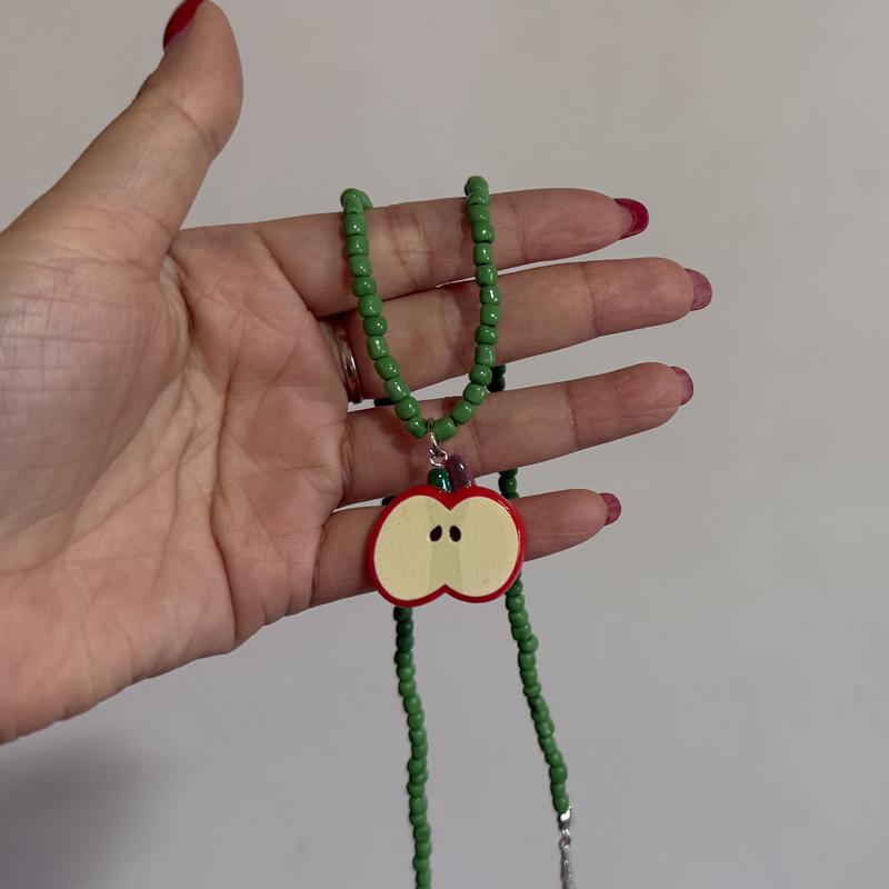 Cute Harajuku Resin Red Fruit Pendant Bead Choker Necklace Goth Vintage Aesthetic Vacation Scene Accessories
Cute Harajuku Resin Red Fruit Pendant Bead Choker Necklace Goth Vintage Aesthetic Vacation Scene Accessories
