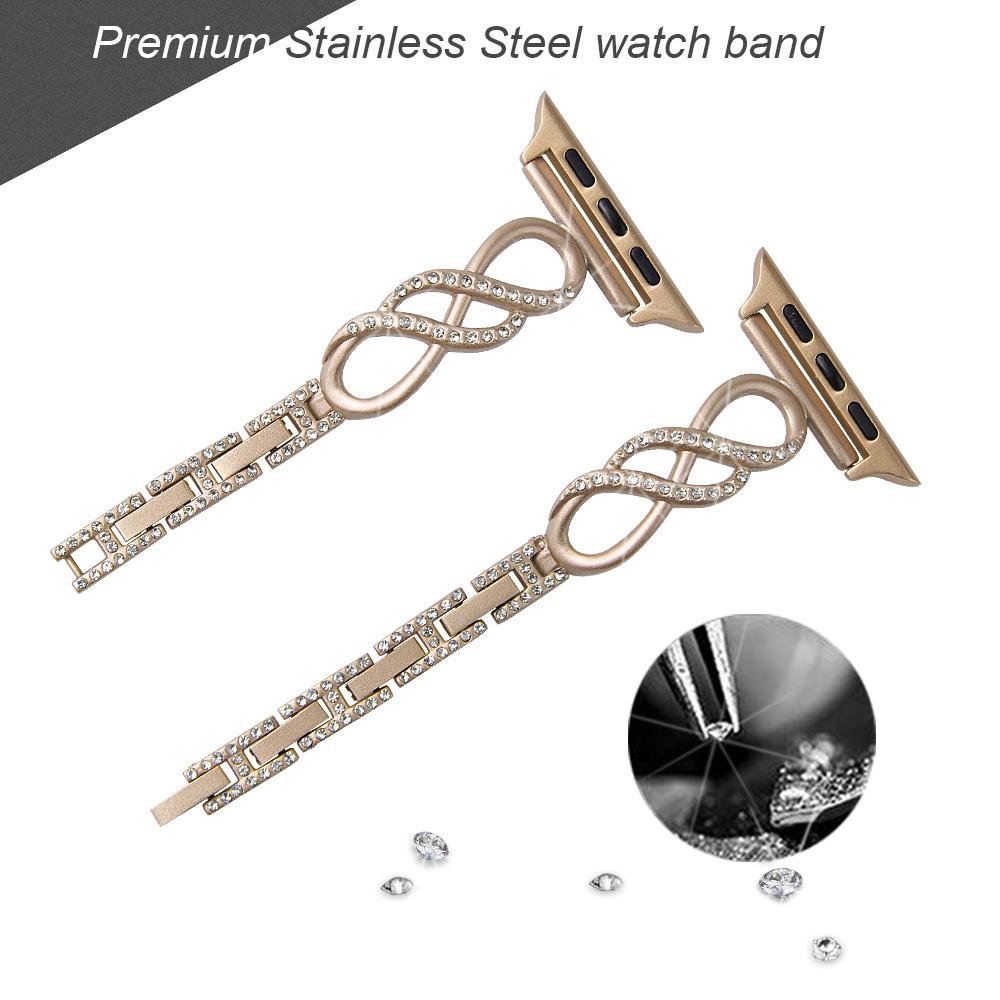 For Apple Watch Series 10 42mm/9 8 7 41mm/6 5 4 SE SE (2022) SE (2023) 40mm/3 2 1 38mm Metal Anti-Wear Smart Watch Band Rhinestone Decor Wrist Strap Gold
For Apple Watch Series 10 42mm/9 8 7 41mm/6 5 4 SE SE (2022) SE (2023) 40mm/3 2 1 38mm Metal Anti-Wear Smart Watch Band Rhinestone Decor Wrist Strap Gold