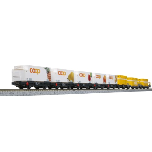 KATO N Gauge Rhaetian Railway Container Freight Train, 8-Car Set, 10-1731, White
KATO N Gauge Rhaetian Railway Container Freight Train, 8-Car Set, 10-1731, White
