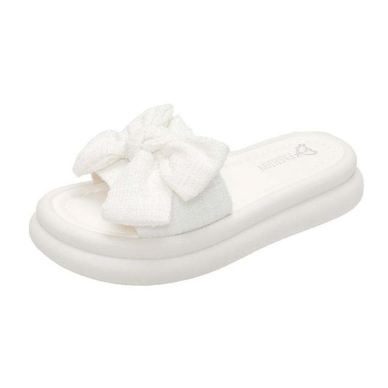 Outer wear with skirt bow sandals women s summer round head rubber sole slippers one pedal beach shoes 40
Outer wear with skirt bow sandals women s summer round head rubber sole slippers one pedal beach shoes 40