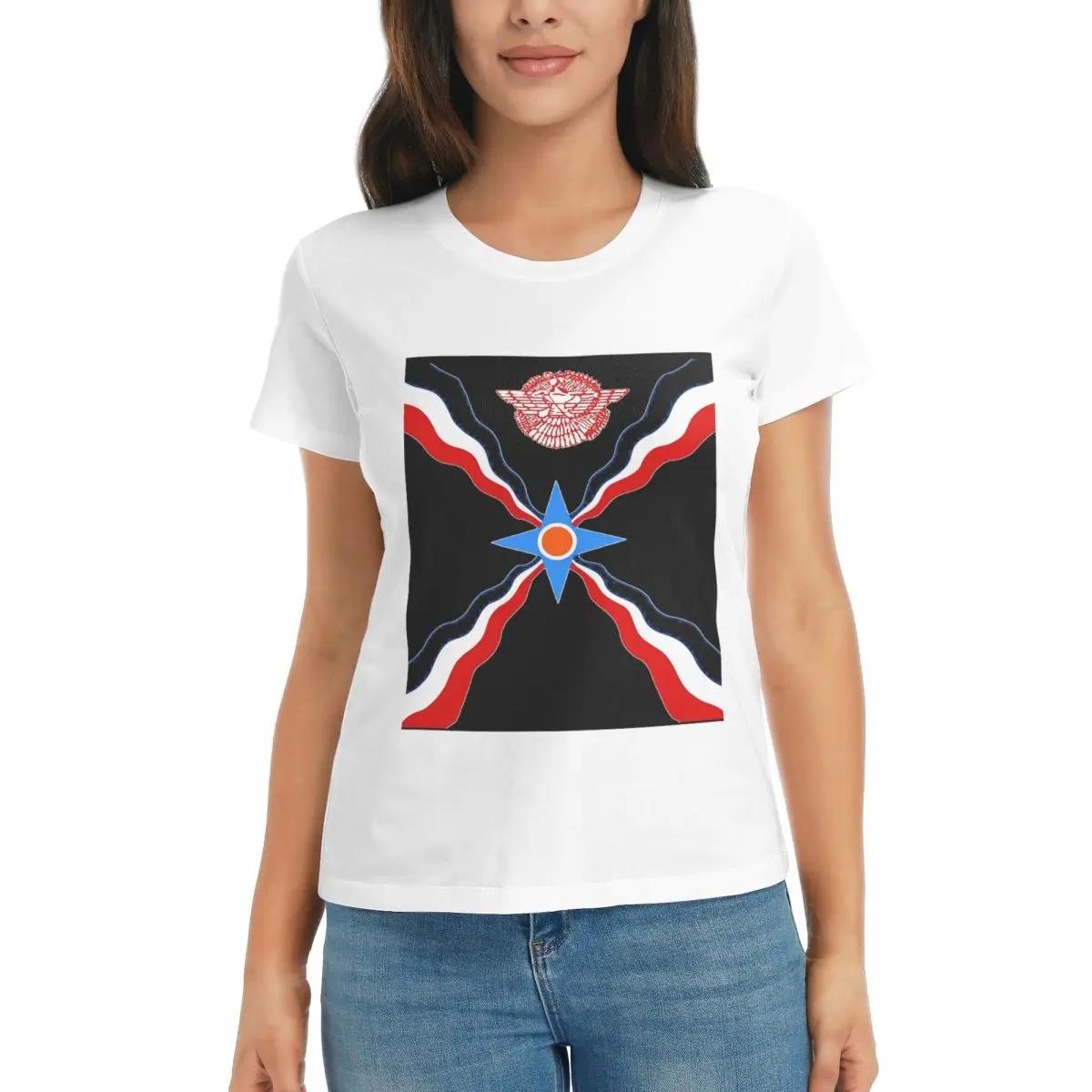 Women TShirt Luxury Assyrian Suryoyo Flag Summer Short Sleeve Tees Crew Neck Cotton T Shirts Clothes Tops Streetwear S
Women TShirt Luxury Assyrian Suryoyo Flag Summer Short Sleeve Tees Crew Neck Cotton T Shirts Clothes Tops Streetwear S