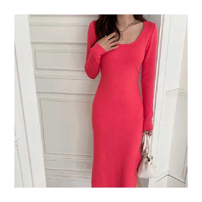 Spring Slim Fit Waist-Cinching Little Black Dress for Women - Hip-Hugging with Slit One Size рожевий червоний колір
Spring Slim Fit Waist-Cinching Little Black Dress for Women - Hip-Hugging with Slit One Size рожевий червоний колір