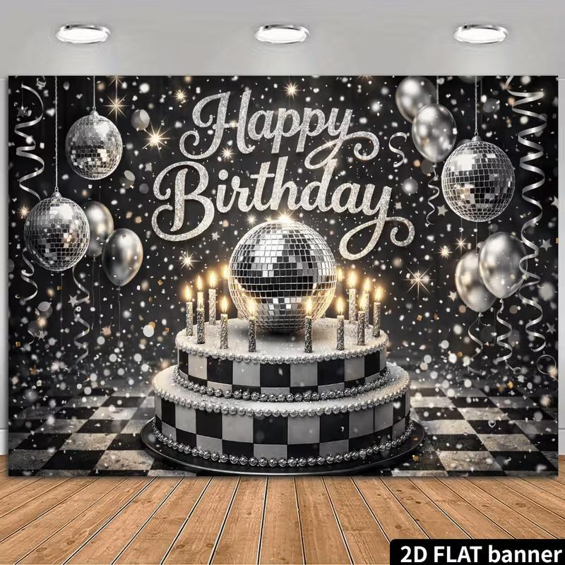 2D Retro Disco Ball Birthday Backdrop Photo Booth Fabric for Party 47.2x31.5inch/120*80cm
2D Retro Disco Ball Birthday Backdrop Photo Booth Fabric for Party 47.2x31.5inch/120*80cm