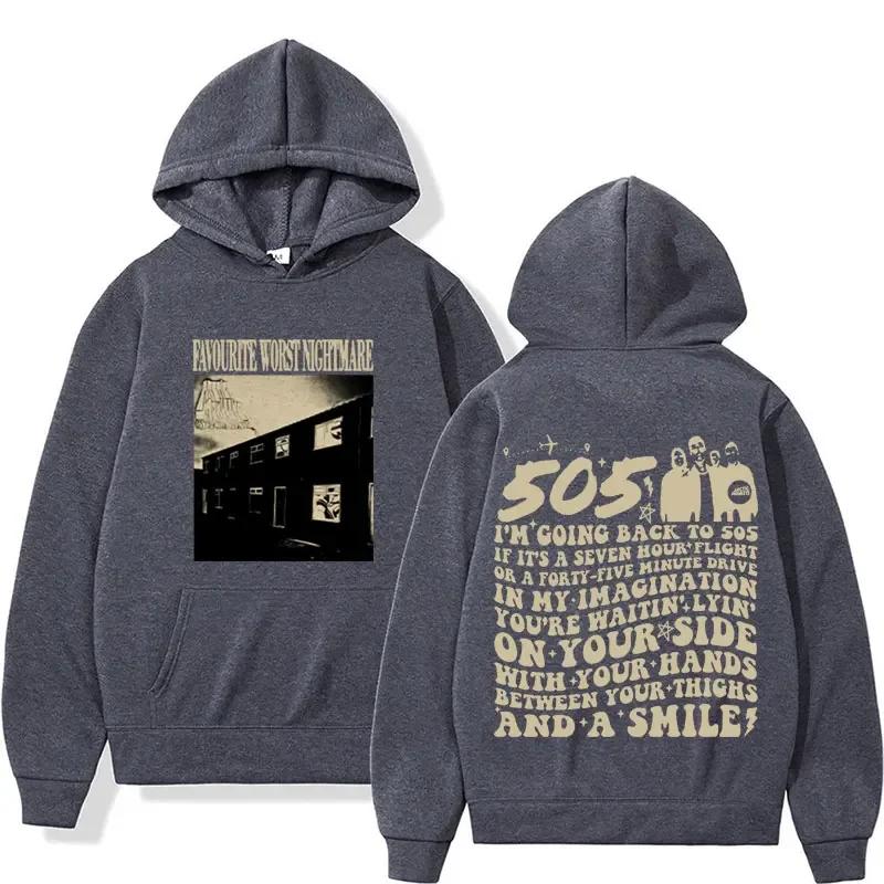 Вінтажна толстовка з капюшоном Favorite Worst Nightmare Arctic Monkeys 505 Lyrics Print Толстовка для унісекс Модні толстовки Unisex в стилі хіп-хоп, рок M
Вінтажна толстовка з капюшоном Favorite Worst Nightmare Arctic Monkeys 505 Lyrics Print Толстовка для унісекс Модні толстовки Unisex в стилі хіп-хоп, рок M