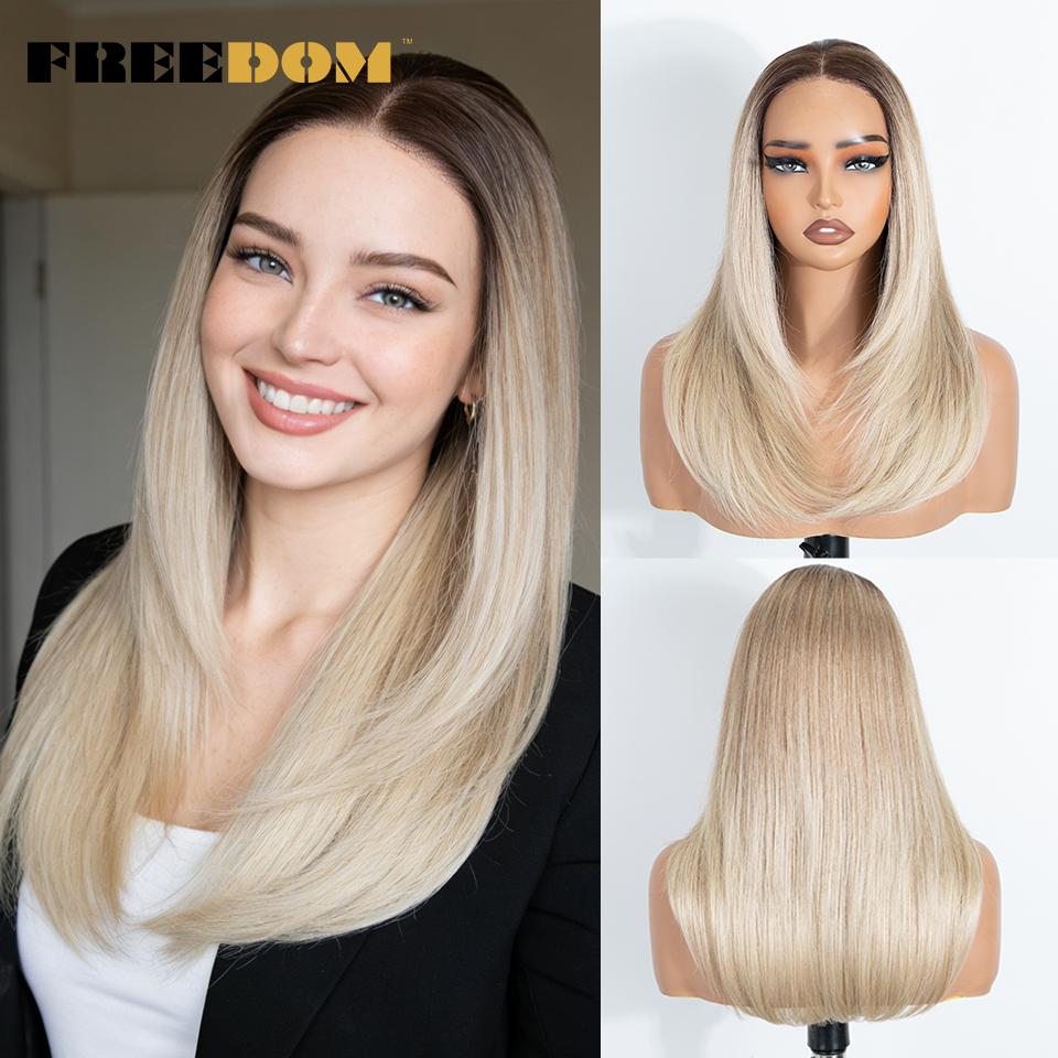 FREEDOM 13x3 Layered Synthetic Lace Front Wigs For Women 18 Straight Pre-cut Ombre Brown Blonde Pre-plucked Cosplay Lace Wigs (as the picture,18inches)
FREEDOM 13x3 Layered Synthetic Lace Front Wigs For Women 18 Straight Pre-cut Ombre Brown Blonde Pre-plucked Cosplay Lace Wigs (as the picture,18inches)