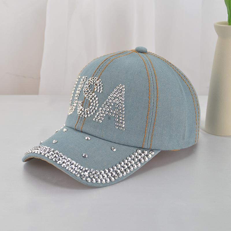 Кепка Бейсболка Женская Со Стразами Джинсовая Ткань Козырек Snapback Кепки Для Женщин Лето Весна Путешествия Солнцезащитная Кепка США На Улице Повседневная Новая 56-59cm
Кепка Бейсболка Женская Со Стразами Джинсовая Ткань Козырек Snapback Кепки Для Женщин Лето Весна Путешествия Солнцезащитная Кепка США На Улице Повседневная Новая 56-59cm