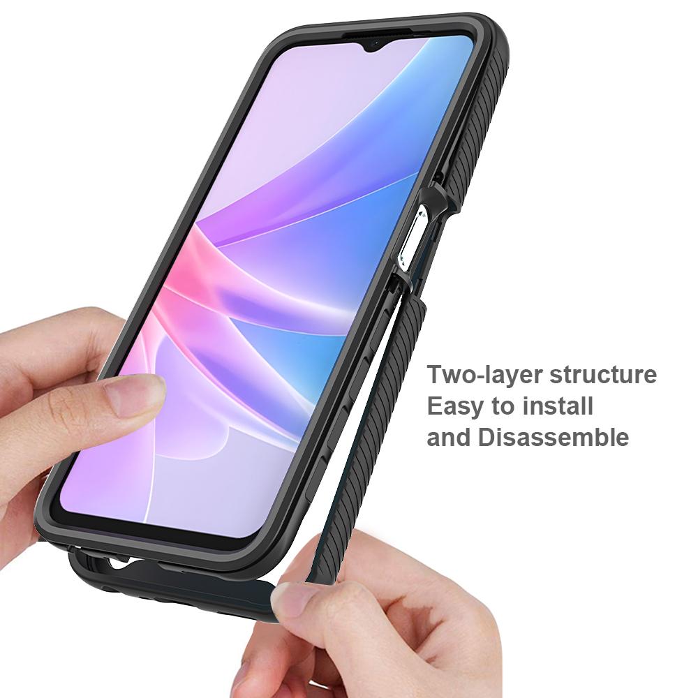 For Oppo A78 5G Impact Resistant Phone Cover 3-in-1 PC+TPU Case with PET Screen Protector Pink
For Oppo A78 5G Impact Resistant Phone Cover 3-in-1 PC+TPU Case with PET Screen Protector Pink