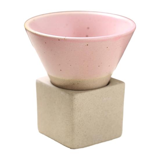 Yousheng 100 мл сырая керамическая воронка кофейная чашка с основанием термостойкая кружка ручной работы для латте, капучино, чая, эспрессо, коническая кружка, подарок на день рождения