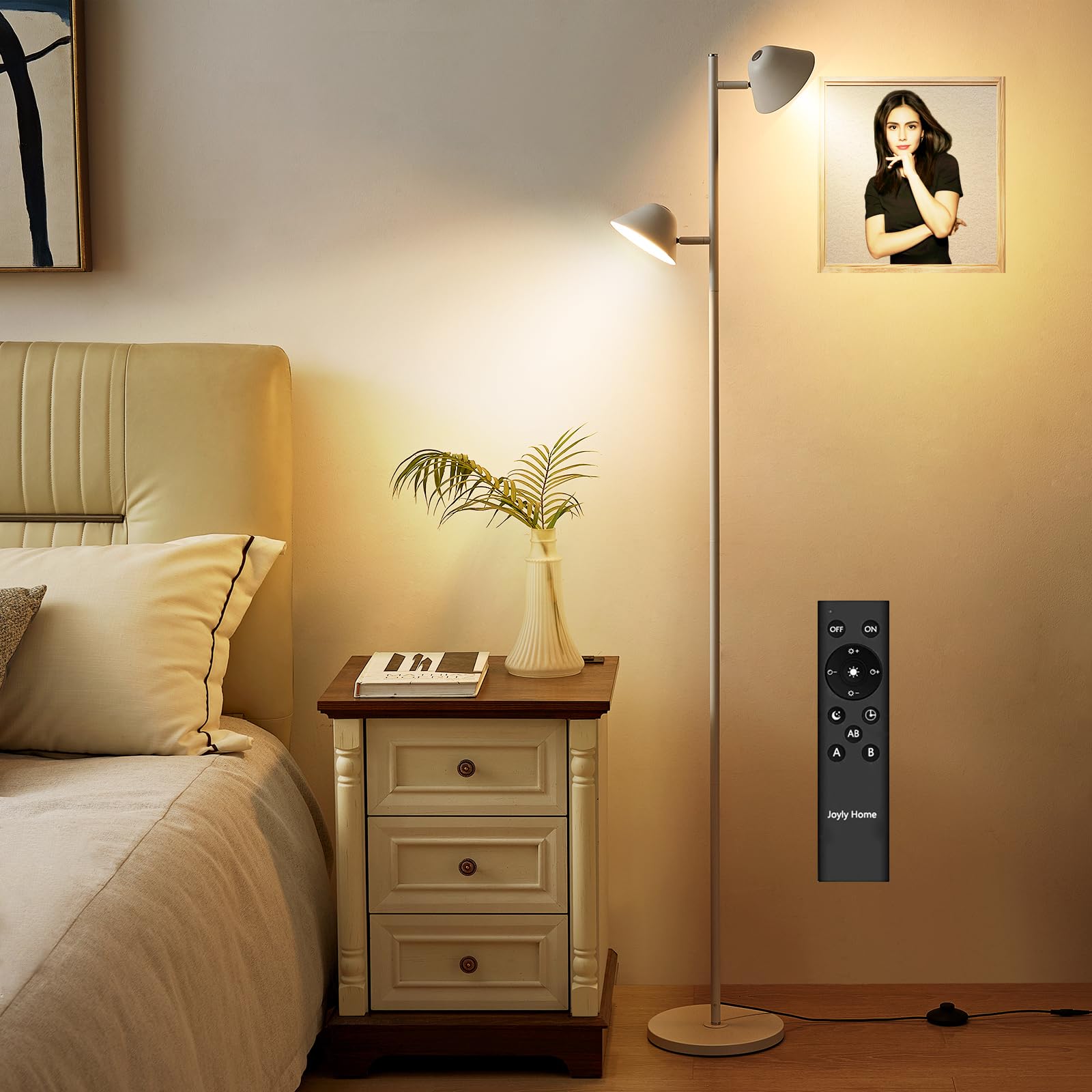 Joyly Home LED Floor Light, 20W with Remote Control, Stylish Ambient Lighting, Dimmable and Color-Adjustable, Timer, Dual Headlights + Touch Control
Joyly Home LED Floor Light, 20W with Remote Control, Stylish Ambient Lighting, Dimmable and Color-Adjustable, Timer, Dual Headlights + Touch Control