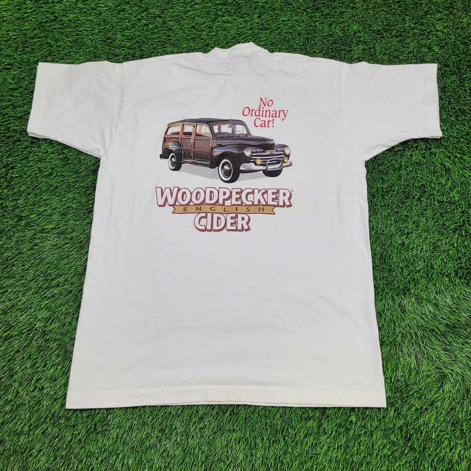 Vintage 90s Classic Car Shirt Large 22x29 Woodpecker Cider L
Vintage 90s Classic Car Shirt Large 22x29 Woodpecker Cider L