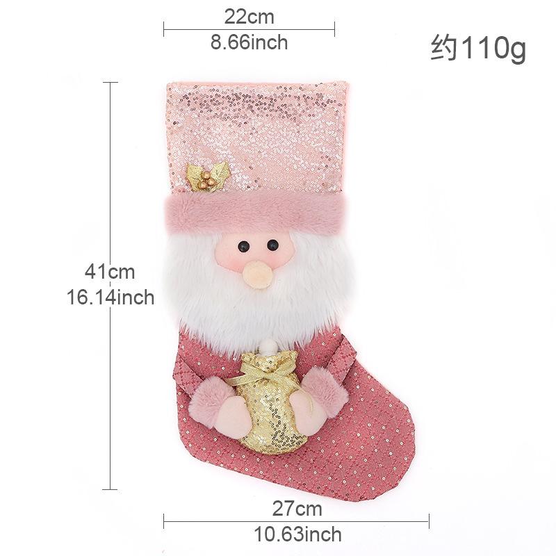 Hot selling Christmas decorations pink plush Christmas socks, children s candy bags creative gift bags pendants
Hot selling Christmas decorations pink plush Christmas socks, children s candy bags creative gift bags pendants