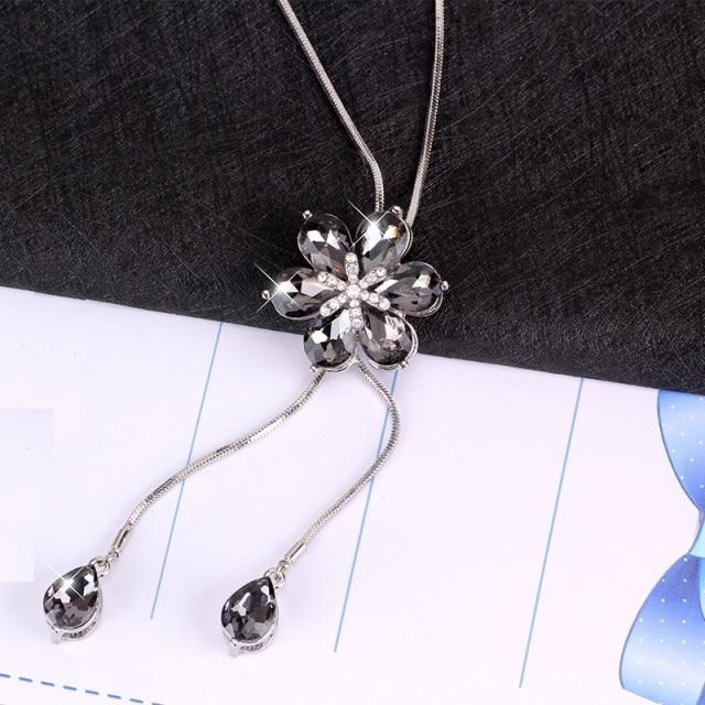 Винтажные хрустальные цветы длинное ожерелье для женщин новый универсальный свитер ювелирные изделия рождественские подарки серый
Винтажные хрустальные цветы длинное ожерелье для женщин новый универсальный свитер ювелирные изделия рождественские подарки серый