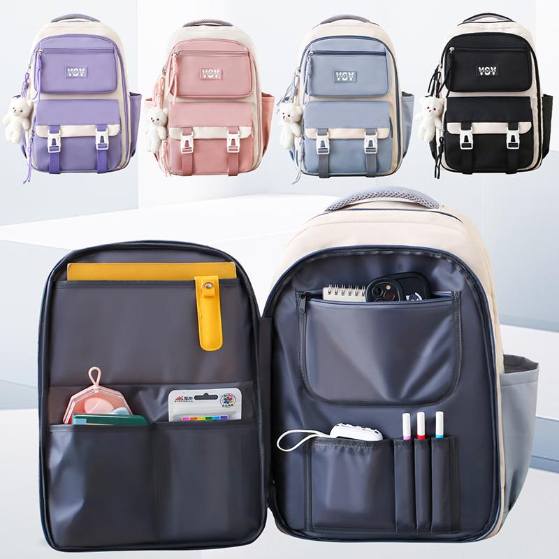 Large Capacity Backpack Student Lightweight Schoolbag Color Contrast Backpack фіолетовий
Large Capacity Backpack Student Lightweight Schoolbag Color Contrast Backpack фіолетовий