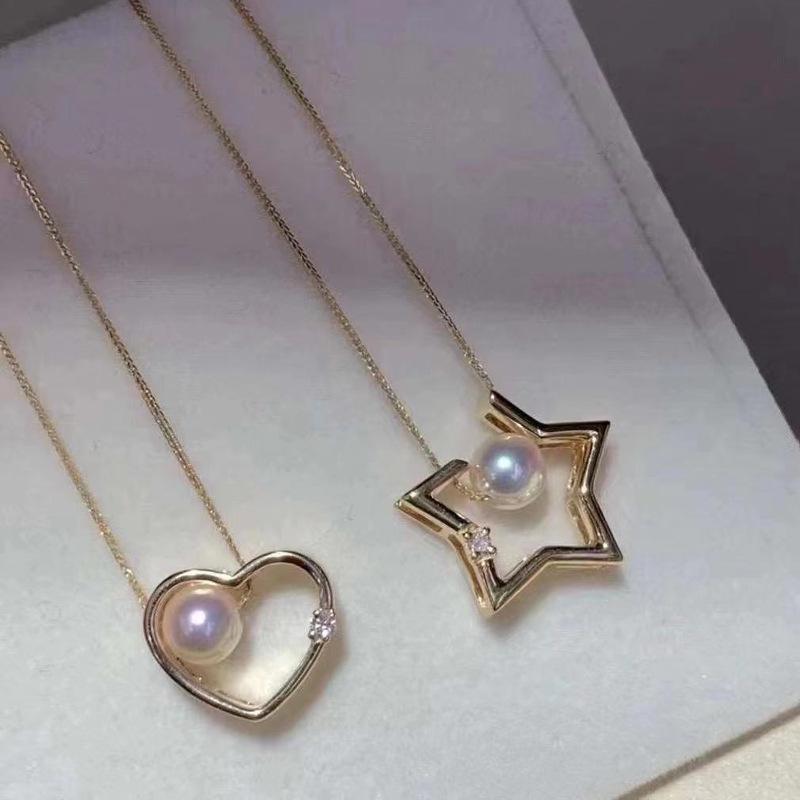DIY Star Necklace Pendant: S925 Silver Setting for 7-8mm Round Pearls Gold Star Pendant Setting
DIY Star Necklace Pendant: S925 Silver Setting for 7-8mm Round Pearls Gold Star Pendant Setting