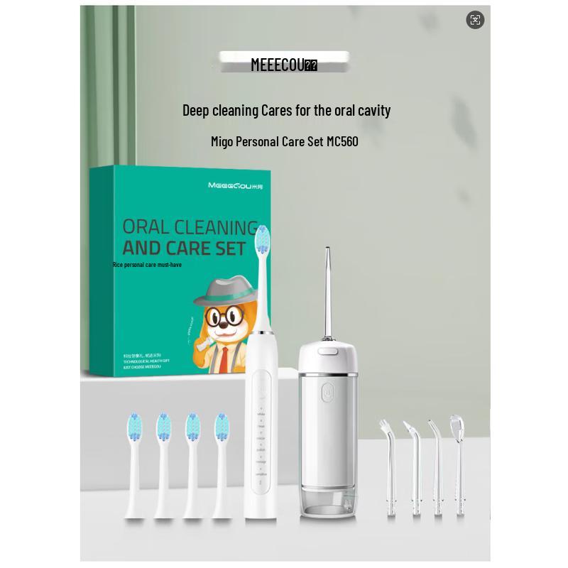 Meegou MC560 Electric Toothbrush & Water Flosser Set
Meegou MC560 Electric Toothbrush & Water Flosser Set