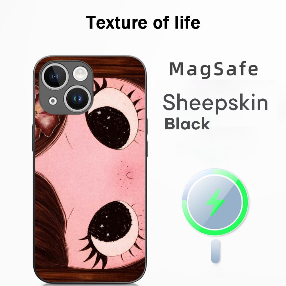 Cute girl cartoon big eye design Phone Case For iPhone 17 16 15 14 13 12 Plus Pro Max High-end Luxury Magsafe Sheepskin iPhone 12 Pro
Cute girl cartoon big eye design Phone Case For iPhone 17 16 15 14 13 12 Plus Pro Max High-end Luxury Magsafe Sheepskin iPhone 12 Pro