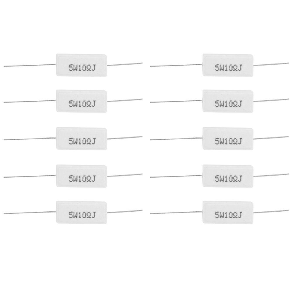 10Pcs Cement Resistor Power Resistance 5percent Insulated Electronic Components 5W(10R)
10Pcs Cement Resistor Power Resistance 5percent Insulated Electronic Components 5W(10R)