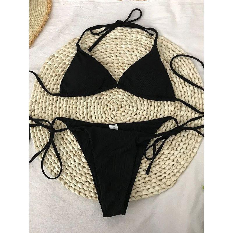 Pit Strip Split Swimsuit Bikini Set Sunken Stripe Separates Swimsuit Bikini Suit Female Black M
Pit Strip Split Swimsuit Bikini Set Sunken Stripe Separates Swimsuit Bikini Suit Female Black M