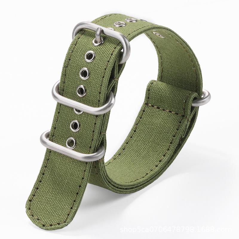 NATO Nylon Canvas Watch Strap with Round Buckle for Omega—Available in 18/20/22mm, Unisex 22mm
NATO Nylon Canvas Watch Strap with Round Buckle for Omega—Available in 18/20/22mm, Unisex 22mm