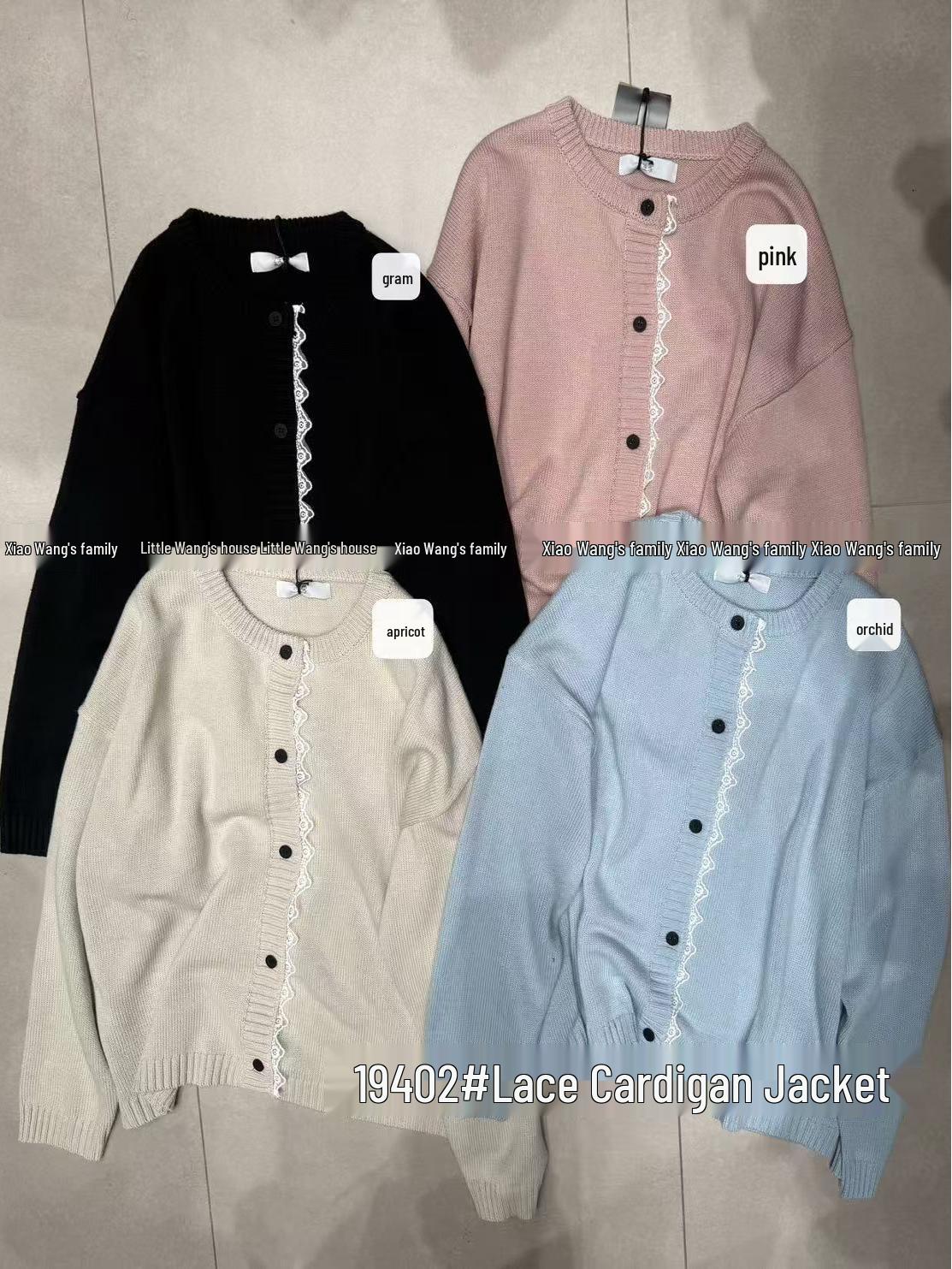 Xiao Wang s Spring Korean Style Loose Plus Size Knitted Sweater Cardigan with Lace Trim One Size
Xiao Wang s Spring Korean Style Loose Plus Size Knitted Sweater Cardigan with Lace Trim One Size