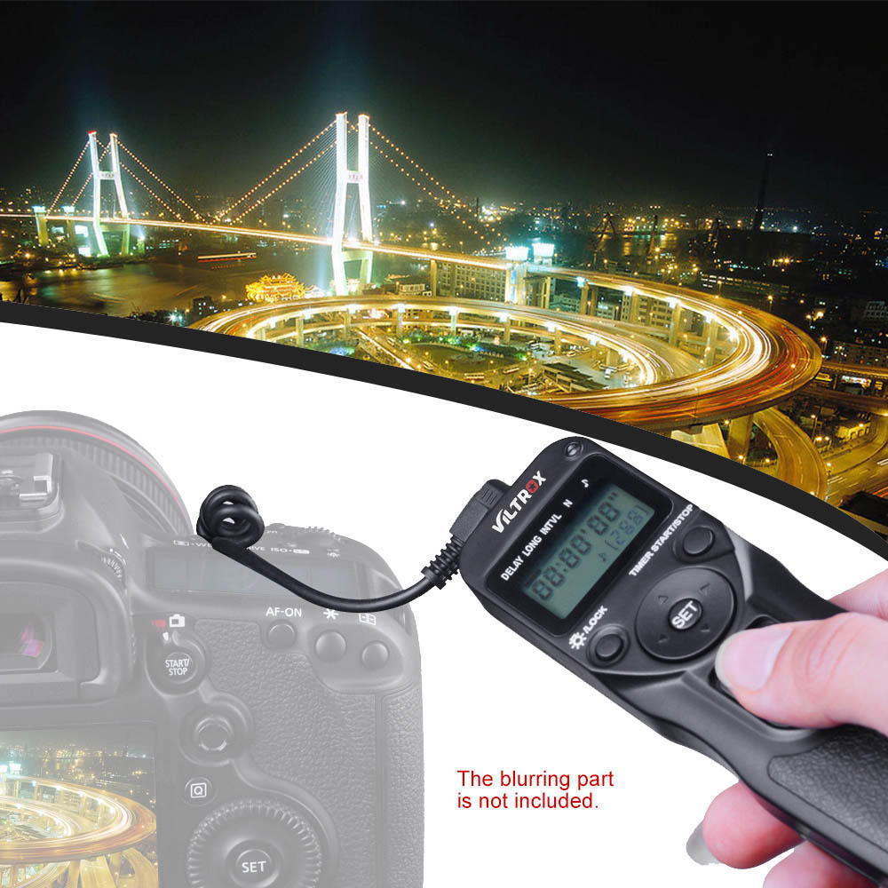 VILTROX Time Lapse Intervalometer Таймер дистанционного управления затвором с кабелем N3 для Nikon D90 D600 чёрный
VILTROX Time Lapse Intervalometer Таймер дистанционного управления затвором с кабелем N3 для Nikon D90 D600 чёрный