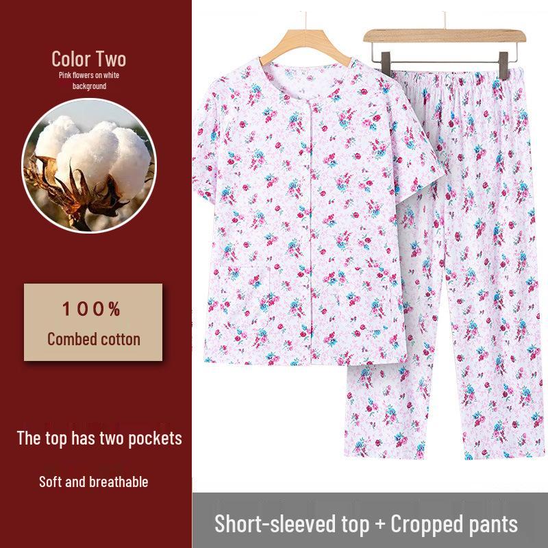New Cotton Summer Cardigan Suit Set for Middle-Aged & Elderly Women - Comfortable Two-Piece Outfit XL (80-95 lbs)
New Cotton Summer Cardigan Suit Set for Middle-Aged & Elderly Women - Comfortable Two-Piece Outfit XL (80-95 lbs)