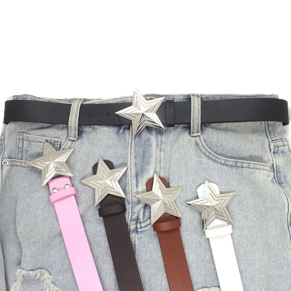 Accessories Jeans Dress Decorative PU Leather Belt Waist Belt Pentagram Star Belt Star Buckle Belt білий
Accessories Jeans Dress Decorative PU Leather Belt Waist Belt Pentagram Star Belt Star Buckle Belt білий