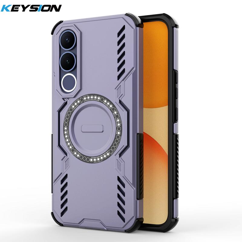KEYSION Hollow Heat Dissipation Case for VIVO V70 FE Soft Silicone+PC Magnetic Cooling Shockproof Phone Cover for VIVO V70 FE 5G for VIVO V70 FE фіолетовий
KEYSION Hollow Heat Dissipation Case for VIVO V70 FE Soft Silicone+PC Magnetic Cooling Shockproof Phone Cover for VIVO V70 FE 5G for VIVO V70 FE фіолетовий