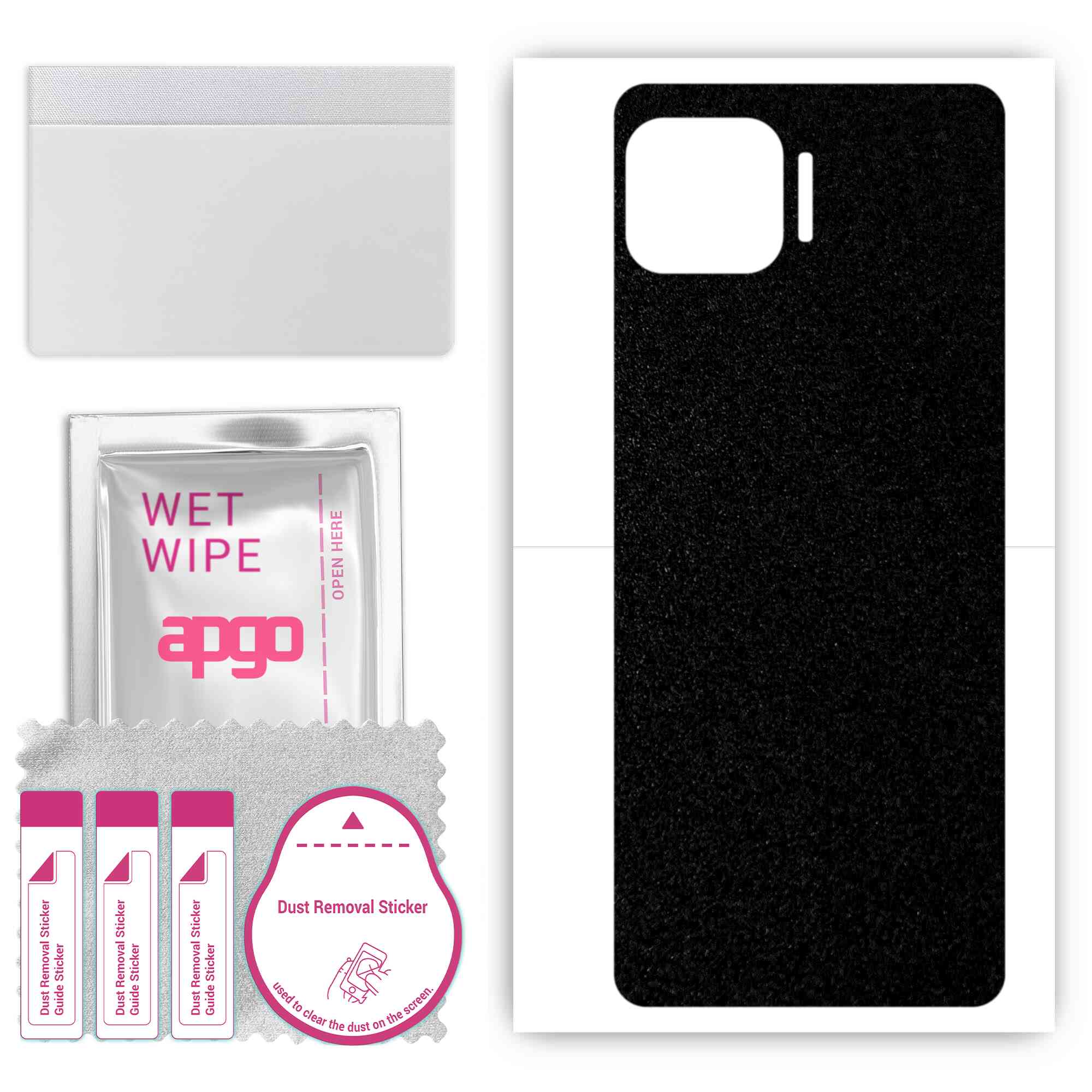 apgo Protective Skin Sticker for the back compatible with Motorola One 5G UW, Wrap Film, Foil, Vinyl - Pattern Matte Black
apgo Protective Skin Sticker for the back compatible with Motorola One 5G UW, Wrap Film, Foil, Vinyl - Pattern Matte Black